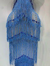 Load image into Gallery viewer, Sparkly Rhinestones Fringes Maxi Long Dress