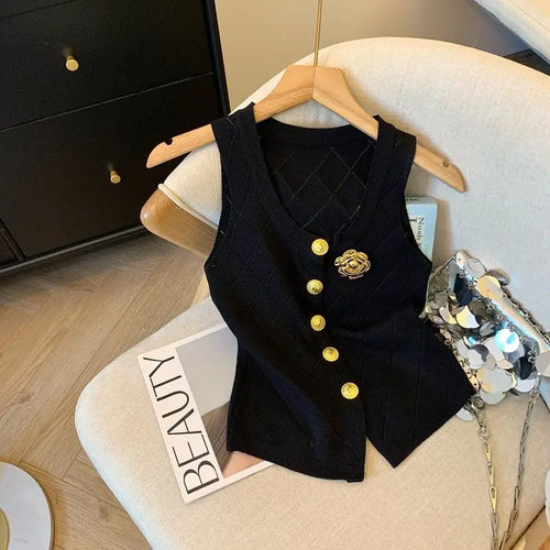 Vintage Elegant Luxury Chic Vest