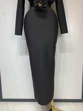 Load image into Gallery viewer, 3D Flower Sleeveless Bodycon Bandage Dress