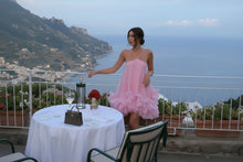 Load image into Gallery viewer, Short A-Line Silk Organza Evening Gown Dress