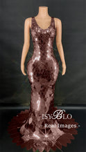 Load image into Gallery viewer, Metallic Luster Maxi Dress