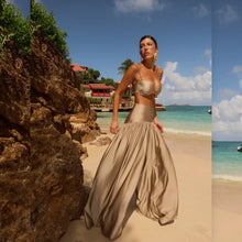 Load image into Gallery viewer, Satin Beach Cover‑Up