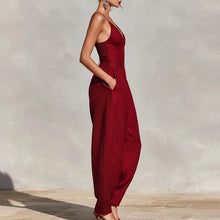 Load image into Gallery viewer, Overalls Backless With Pockets Jumpsuit