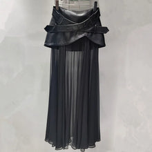 Load image into Gallery viewer, PU Leather Long Skirt