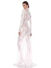 Load image into Gallery viewer, Lace Cut Out Design Long Dress