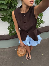 Load image into Gallery viewer, Casual Sleeveless Vests Skirts Suits