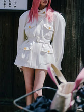 Load image into Gallery viewer, Tunic Patchwork Belt Jacket