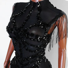 Load image into Gallery viewer, Rhinestone rhinestone Bodysuit
