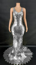 Load image into Gallery viewer, Metallic Luster Maxi Dress