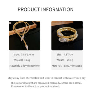 Popcorn Chain Snake Necklace Bangle
