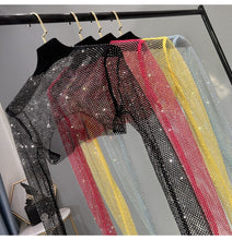 Load image into Gallery viewer, Fashion New Sexy Crystal Short T-shirt
