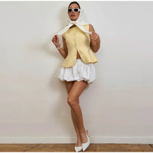 Load image into Gallery viewer, Casual Sleeveless Vests Skirts Suits