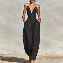 Load image into Gallery viewer, Overalls Backless With Pockets Jumpsuit