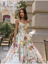 Load image into Gallery viewer, New Boho Floral Print Halter Neck Maxi Dress