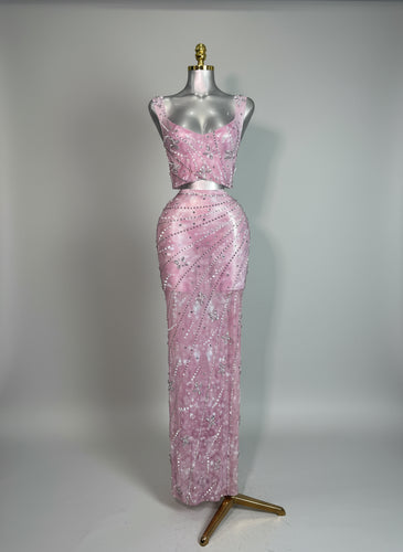 New Sexy Pink Two Pieces Set