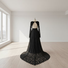 Load image into Gallery viewer, Long Split Bell Sleeves Boho Bridal Gowns