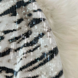 Leopard Print PU Leather Skirt