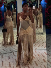 Load image into Gallery viewer, Hollow Out See-through Long Dress