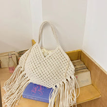 Load image into Gallery viewer, Woven Tassel  Shoulder Bag