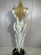 Load image into Gallery viewer, Pearl Transparent Mesh Long Dress