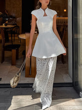Load image into Gallery viewer, Lace Bodycon Maxi Skirt Set