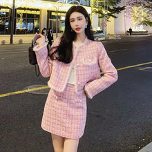 Load image into Gallery viewer, Tweed Suit Set Blazer
