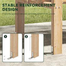 Load image into Gallery viewer, Cedar Wood Pergola Swing Bench 3-Seat