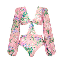 Load image into Gallery viewer, One Piece Swimsuit And Cover Up