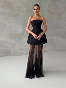 Floor-Length Mermaid Skirts 2 Pieces Set