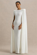 Load image into Gallery viewer, Cape Sleeve Sexy Maxi Dress