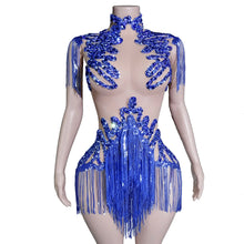 Load image into Gallery viewer, Rhinestone rhinestone Bodysuit