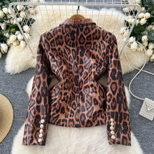 Load image into Gallery viewer, Leopard Vintage Blazer