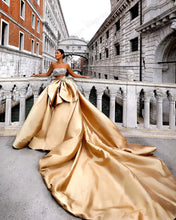 Load image into Gallery viewer, Big Bow Satin Long Party Skirt