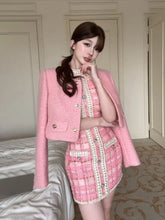 Load image into Gallery viewer, Tweed Suit Set Blazer