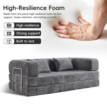 Load image into Gallery viewer, 5-in-1 Convertible Folding Sofa Bed