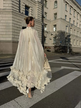 Load image into Gallery viewer, Solid White Ruffle Maxi Dress