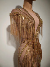 Load image into Gallery viewer, Tassels Stretch Long Dress