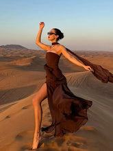 Load image into Gallery viewer, Mesh Patchwork Maxi Dress