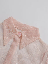 Load image into Gallery viewer, Sheer Spliced Ruffles Folds Mini Dress