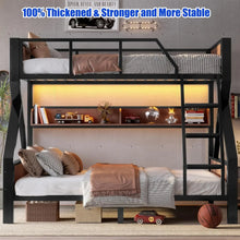 Load image into Gallery viewer, Duty Metal Twin Over Full Bunk Bed