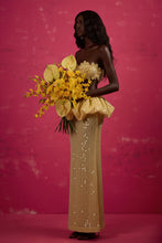 Load image into Gallery viewer, High Waist Sequin Peplum Maxi Skirt