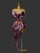 Load image into Gallery viewer, Sexy Mesh See Through Diamonds Bodycon Dress