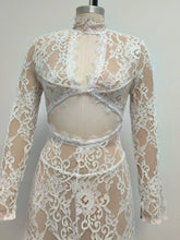Load image into Gallery viewer, Lace Cut Out Design Long Dress
