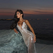 Load image into Gallery viewer, Sexy Sequin Mermaid Maxi Dress