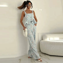 Load image into Gallery viewer, Casual Printed Vest Trouser Suit