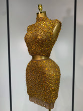 Load image into Gallery viewer, Luxury Rhinestone Mesh See Through