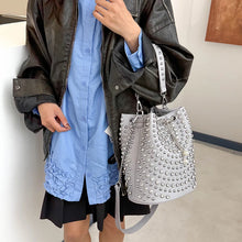 Load image into Gallery viewer, Studded Bucket Bag