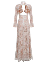 Load image into Gallery viewer, Lace Cut Out Design Long Dress