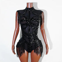 Load image into Gallery viewer, Rhinestone rhinestone Bodysuit