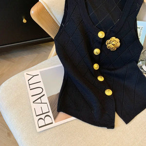 Vintage Elegant Luxury Chic Vest